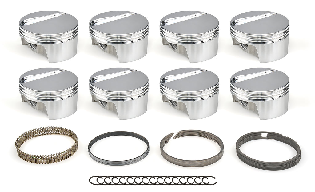 BULLET PISTONS BLS1009-007P Bullet Pistons GM LS Series Forged Flat Top Piston Set with Rings, 3.905 Inch Bore