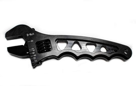 BRIAN TOOLEY RACING ANWRCH01B BRIAN TOOLEY RACING 3-12AN Adjustable Aluminum Wrench - Black Anodized, Single End