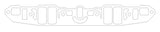 COMETIC GASKETS C5624-060 Intake Manifold Gasket Set SBM 318/340/360