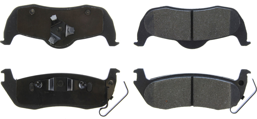 CENTRIC BRAKE PARTS 104.10870 Posi-Quiet Semi-Metallic Brake Pads with Hardwar