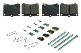 CENTRIC BRAKE PARTS 105.04730 Posi-Quiet Ceramic Brake Pads with Shims and Har