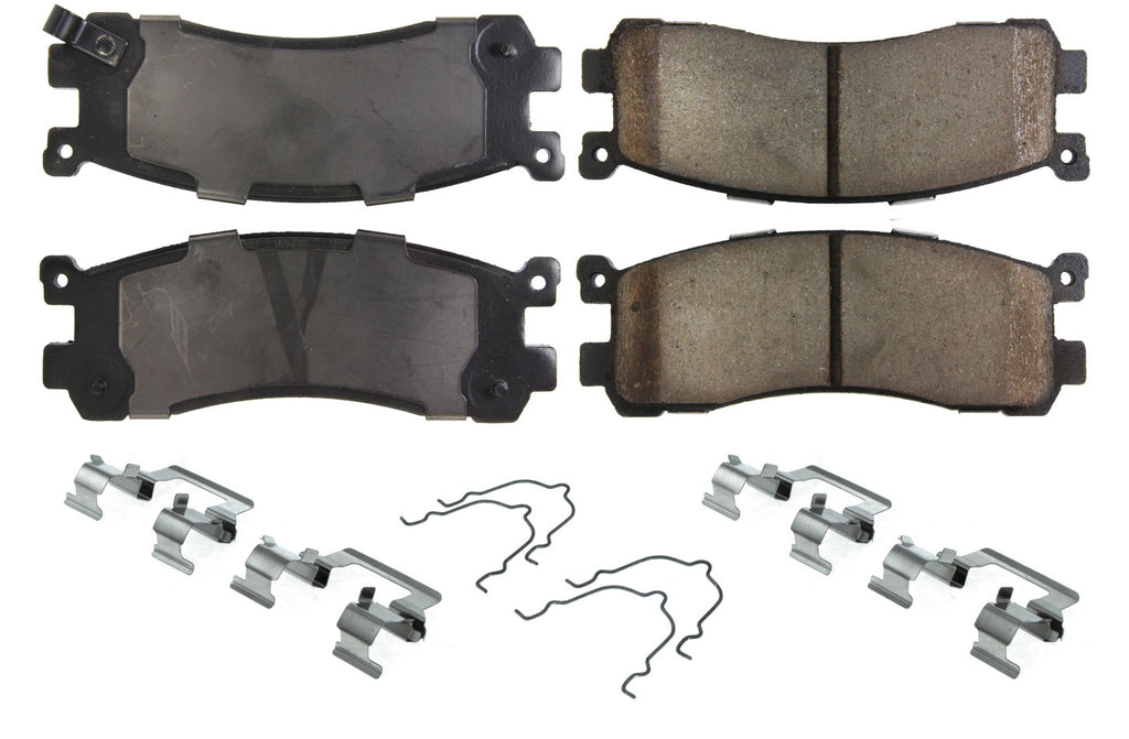 CENTRIC BRAKE PARTS 105.05530 Posi-Quiet Ceramic Brake Pads with Shims and Har