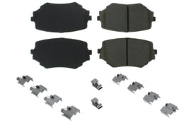 CENTRIC BRAKE PARTS 105.06800 Posi-Quiet Ceramic Brake Pads with Shims and Har