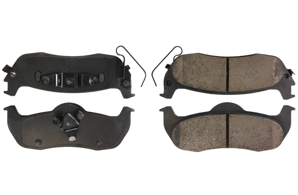 CENTRIC BRAKE PARTS 105.10410 Posi-Quiet Ceramic Brake Pads with Shims and Har