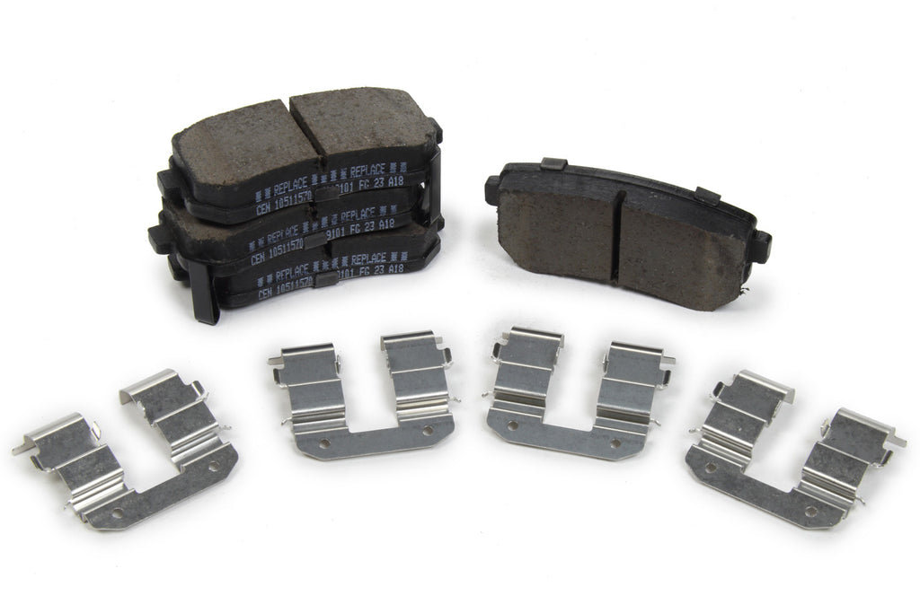 CENTRIC BRAKE PARTS 105.11570 Posi-Quiet Ceramic Brake Pads with Shims and Har