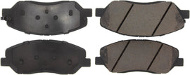 CENTRIC BRAKE PARTS 105.12020 Posi-Quiet Ceramic Brake Pads with Shims and Har
