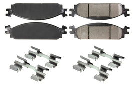 CENTRIC BRAKE PARTS 105.13760 Posi-Quiet Ceramic Brake Pads with Shims and Har