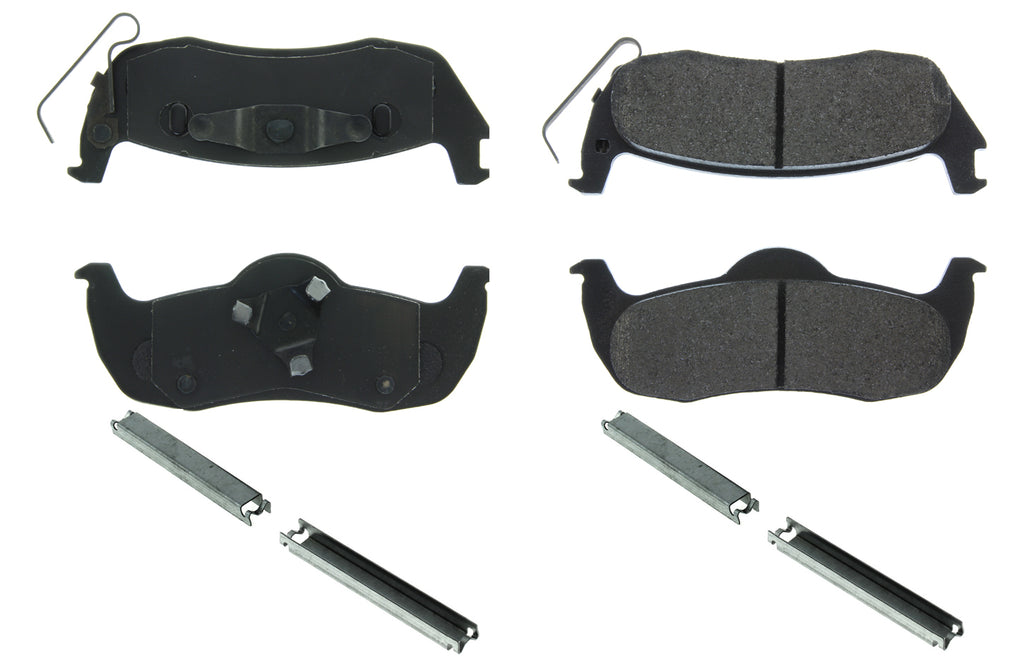 CENTRIC BRAKE PARTS 106.10870 Posi-Quiet Extended Wear Brake Pads with Shims a