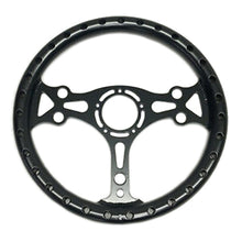 Load image into Gallery viewer, CHASSIS ENGINEERING 2741 13in Black Alum. Dished Steering Wheel