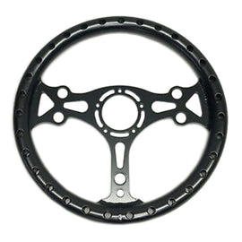 CHASSIS ENGINEERING 2741 13in Black Alum. Dished Steering Wheel