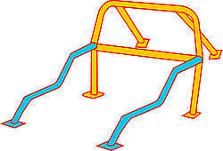 CHASSIS ENGINEERING 3213 Pro Street Side Bar Kit 1-3/4 x 0.134 DOM