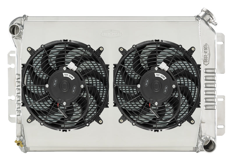 COLD CASE RADIATORS CHC11SK Cold Case Radiators CHC11SK 1967-1969 GM F-Body Big Block Chevy Radiator with Dual 12-Inch Fan Kit