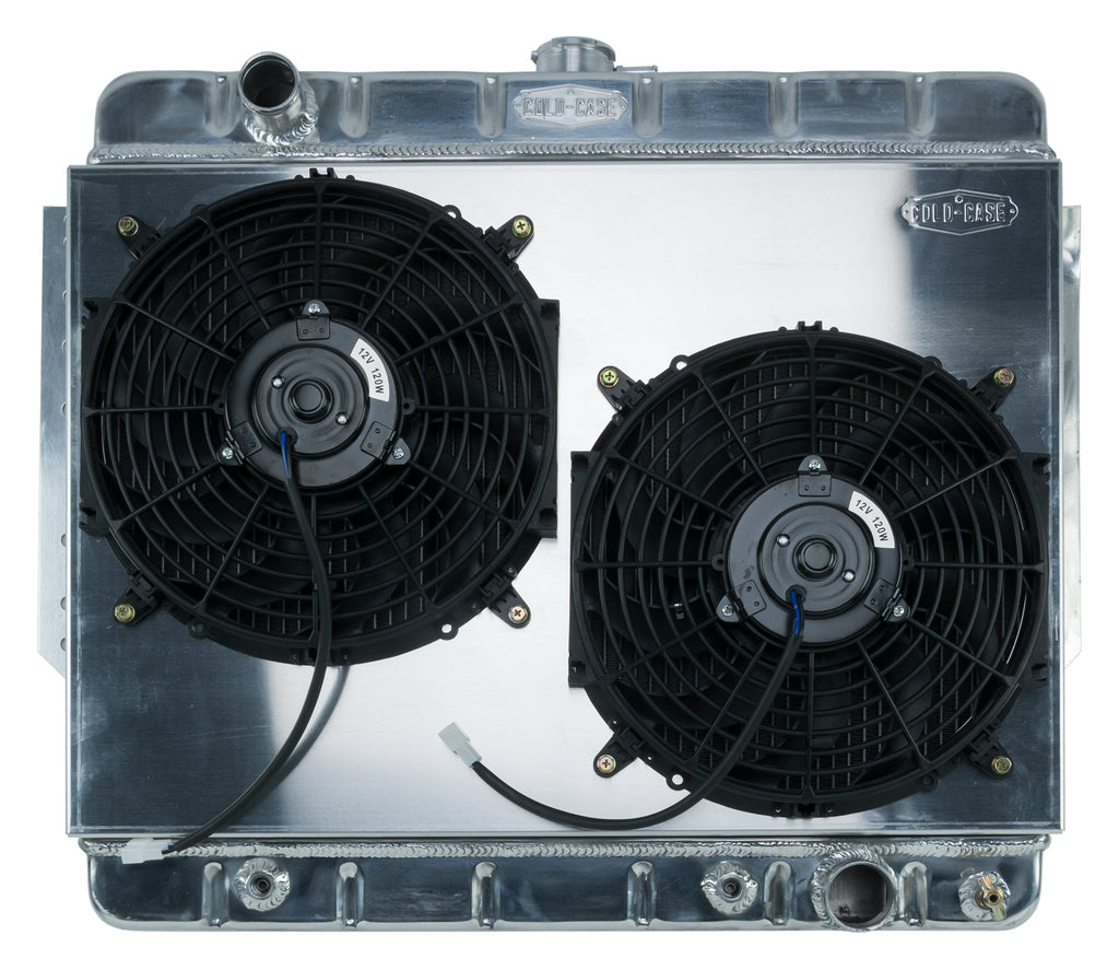 COLD CASE RADIATORS CHI566AK 66-68 Impala Radiator Dual 12in Fans