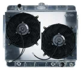 COLD CASE RADIATORS CHI566AK 66-68 Impala Radiator Dual 12in Fans