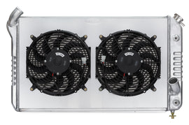 COLD CASE RADIATORS CHV714AK 69-72 Corvette Radiator w/ Dual 12in Fan Kit