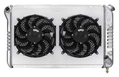 COLD CASE RADIATORS CHV718AK 77-82 Corvette Radiator w/ Dual 12in Fan Kit