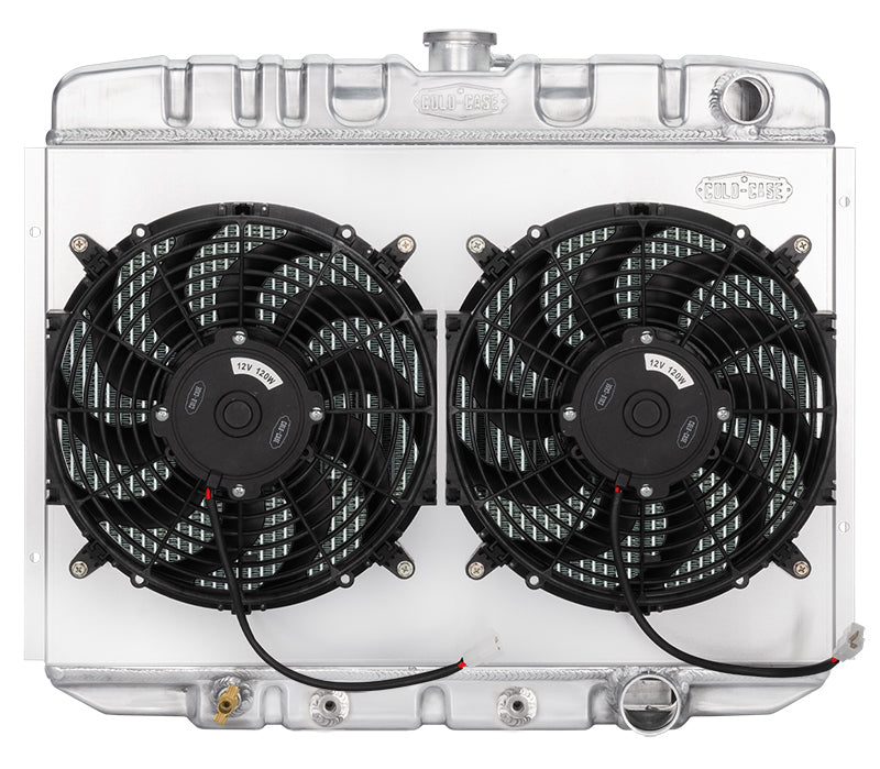 COLD CASE RADIATORS FOM587AK 67-70 Mustang Radiator AT 24in Dual 12in Fans
