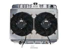 COLD CASE RADIATORS FOM588AK 67-70 Mustang BB 24in Ra diator & 16 Fan Kit AT