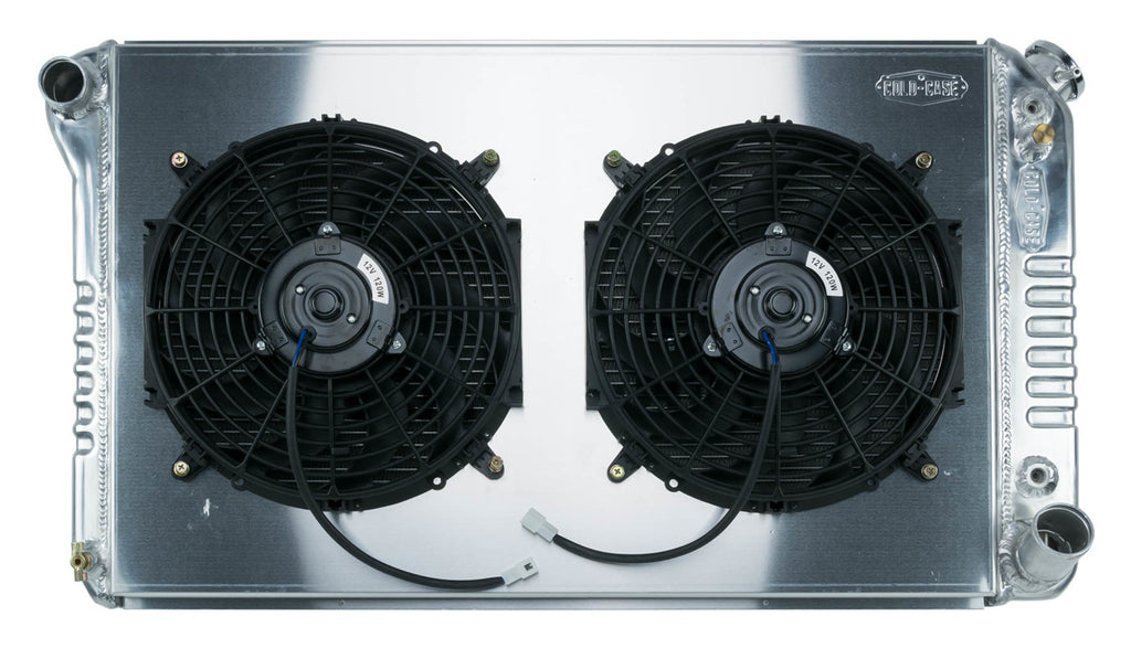 COLD CASE RADIATORS GMT558ASK 67-76 GM P/U Radiator w/Dual 14in Fan kit