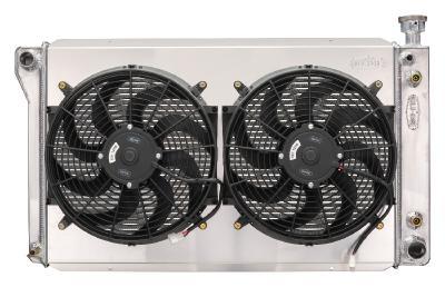 COLD CASE RADIATORS GMT572ASK 88-98 GM 1500 P/U 5.3L Radiator w/Dual 14in Fan