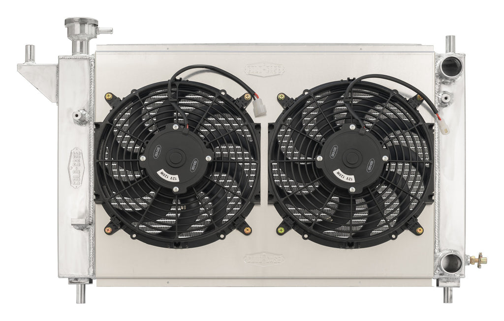 COLD CASE RADIATORS LMM571-7K Cold Case Radiators LMM571-7K Aluminum Radiator and Dual Fan Kit for 1994-1996 Ford Mustang, GM LS-Series