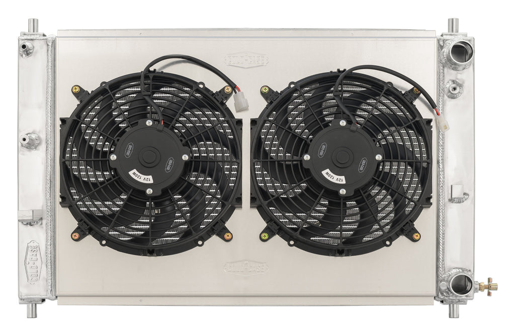 COLD CASE RADIATORS LMM573-7K Cold Case Radiators LMM573-7K Radiator and 12-Inch Dual Fan Kit for 1997-2004 Ford Mustang with GM LS-Series Engine