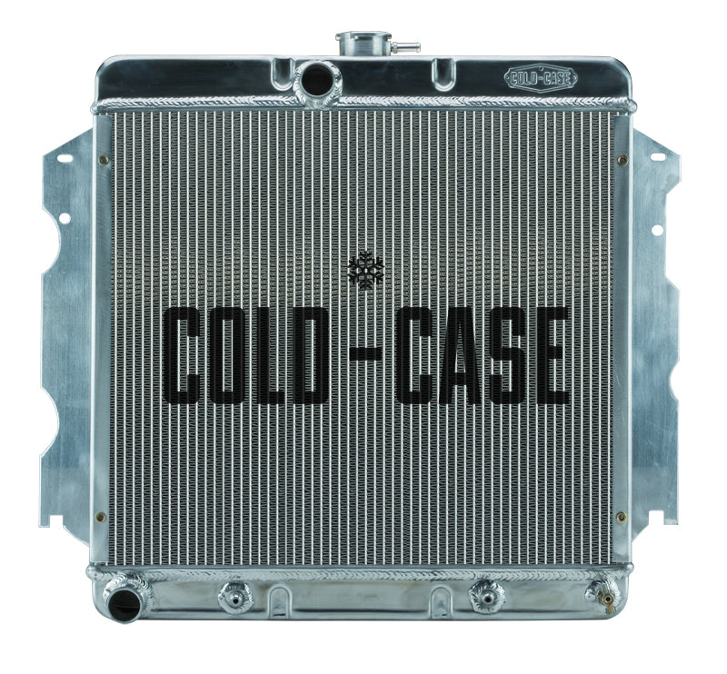 COLD CASE RADIATORS MOP751AK Cold Case Radiators 62-74 Mopar A/B/C/E Body Radiator with Fan - Aluminum, Center Inlet, Driver Side Outlet