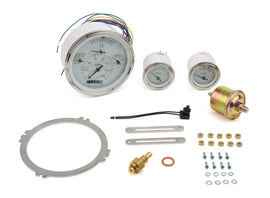 CLASSIC INSTRUMENTS CH01WSLC Classic Instruments 57 Chevy 6-Gauge Set with White Face - CH01WSLC