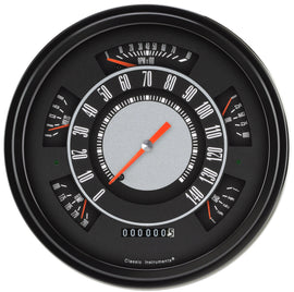 CLASSIC INSTRUMENTS FB66OE Classic Instruments 66-77 Ford Bronco Original Gauge Set with Black Face - Part Number FB66OE