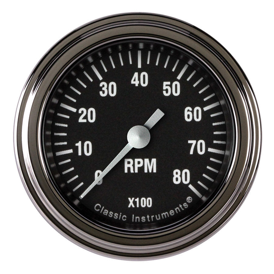 CLASSIC INSTRUMENTS HR183SLF Hot Rod Tachometer 2-1/8 Full Sweep