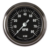 CLASSIC INSTRUMENTS HR183SLF Hot Rod Tachometer 2-1/8 Full Sweep