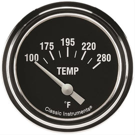 CLASSIC INSTRUMENTS HR226SLF-04 Hot Rod Temperature Gaug e 2-5/8 Short Sweep