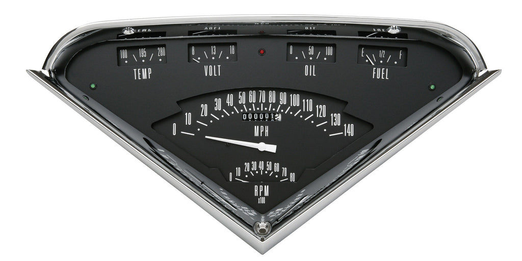 CLASSIC INSTRUMENTS TF01B Tach Force 6 Gauge Set Black