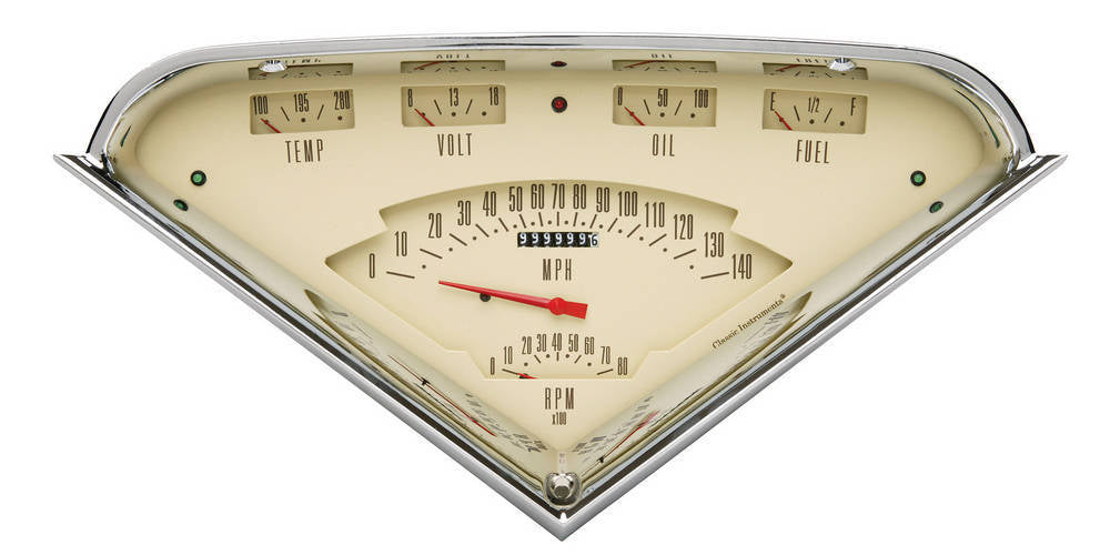 CLASSIC INSTRUMENTS TF01T Tach Force 6 Gauge Set Tan
