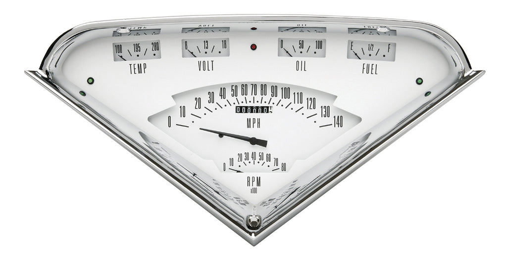 CLASSIC INSTRUMENTS TF01W Tach Force 6 gauge Set White