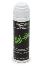 CLEAR ONE RACING PRODUCTS DRP1 Dial-In Window Marker White 1oz Dial-Rite