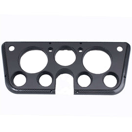 CLAYTON MACHINE WORKS 6772-C Gauge Bezel 67-72 GM P/U Carbon Fiber With Gray