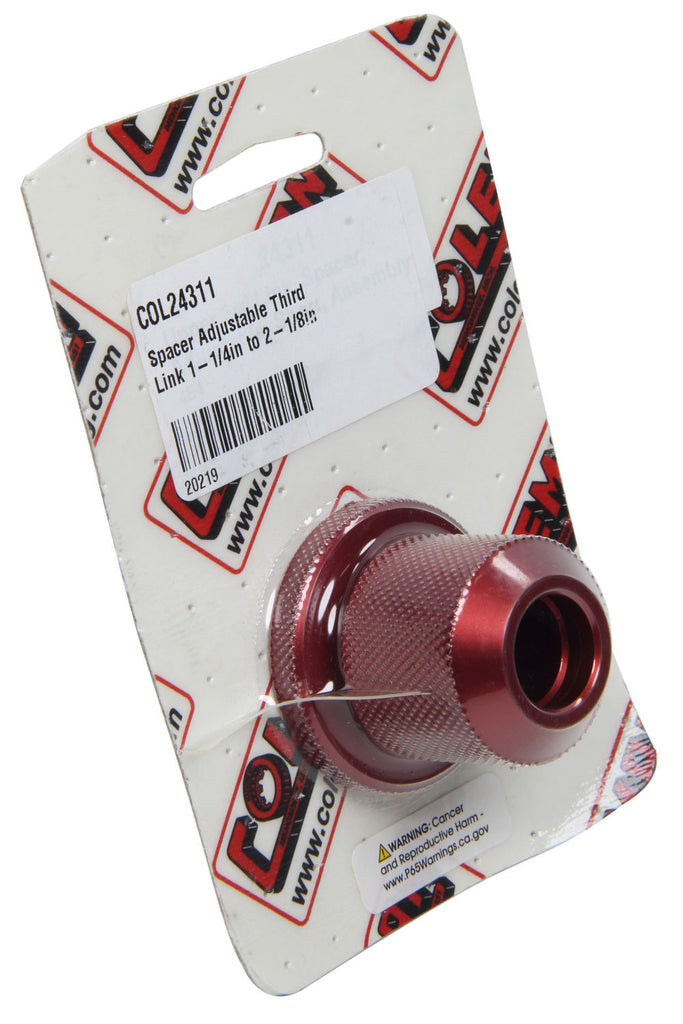 COLEMAN RACING PRODUCTS 24311 Spacer Adjustable Third Link 1-1/4in to 2-1/8in