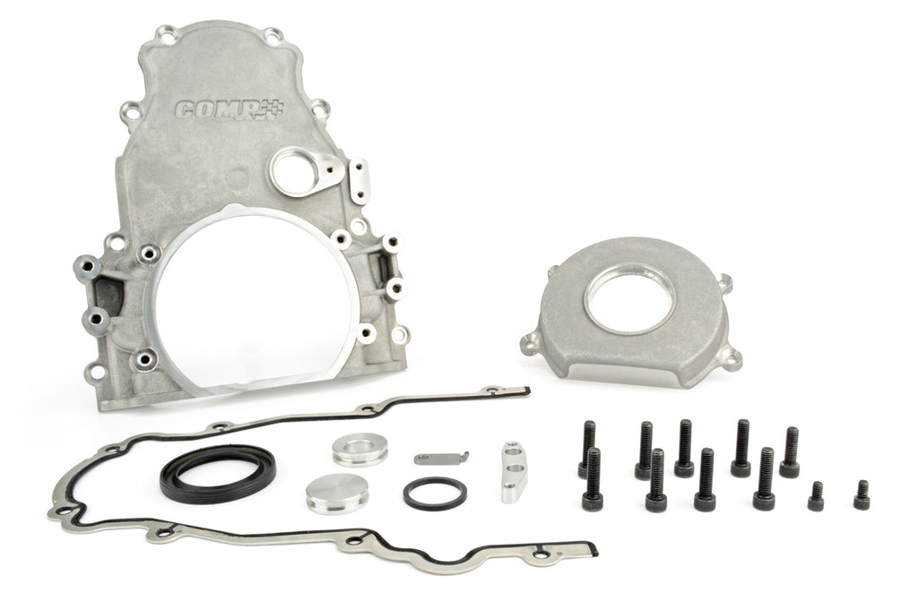 COMP CAMS 5497 COMP Cams LS7 Front Timing Cover Kit with Gaskets, Hardware, and Seal - Aluminum, Natural Finish