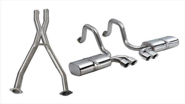 CORSA PERFORMANCE 14111CB 2.5in Cat-Back  Dual Rea r Exit with Twin 3.5in P