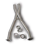 CORSA PERFORMANCE 14131 Crossover X Pipe 2.5in 16 Gauge Stainless Steel