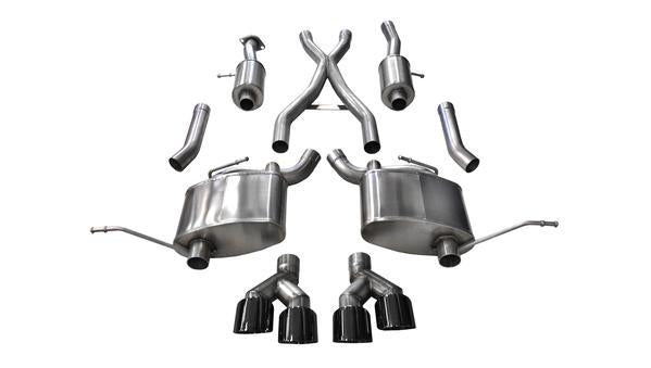 CORSA PERFORMANCE 14992BLK Exhaust Cat-Back - 2.5in Dual Rear Exit