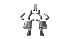 CORSA PERFORMANCE 14996BLK Exhaust Cat-Back - 2.76 in Dual Rear Exit