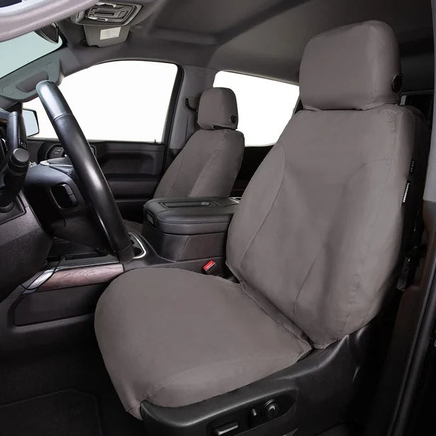 COVERCRAFT SS3412PCCT COVERCRAFT Polycotton Front Row Seat Cover for Ford Midsize Trucks 2010-2011 - Grey