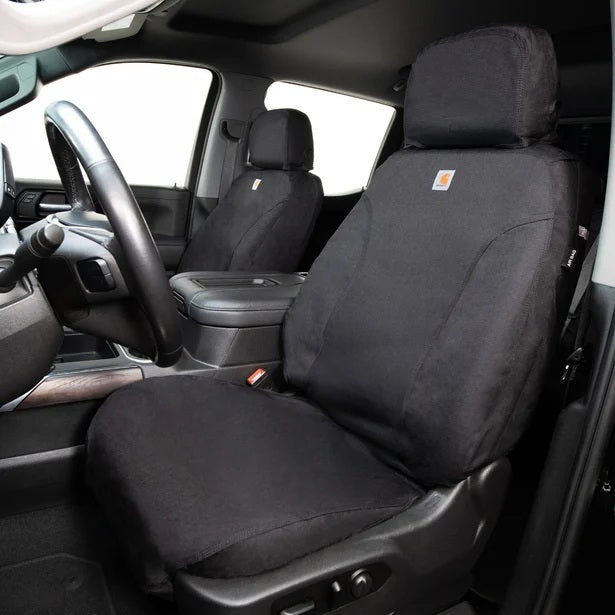 COVERCRAFT SSC2589COBK COVERCRAFT Carhartt Super Dux SeatSaver Front Seat Cover SSC2589COBK for Toyota Full-Size Truck and Sequoia