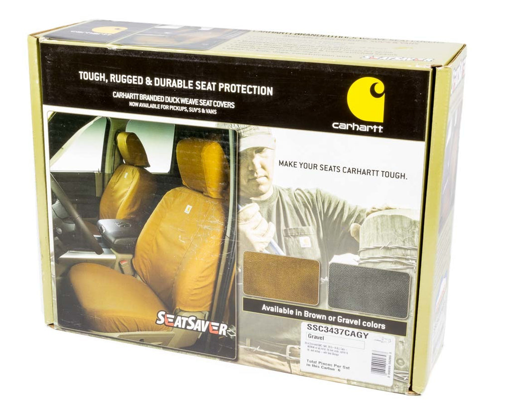 COVERCRAFT SSC3437CAGY Carhartt Seat Saver Gray Front 14-16 GM Truck