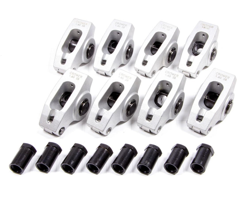 CROWER 73641-8 Rocker Arms - SBC 1.6 Ratio 7/16 Stud