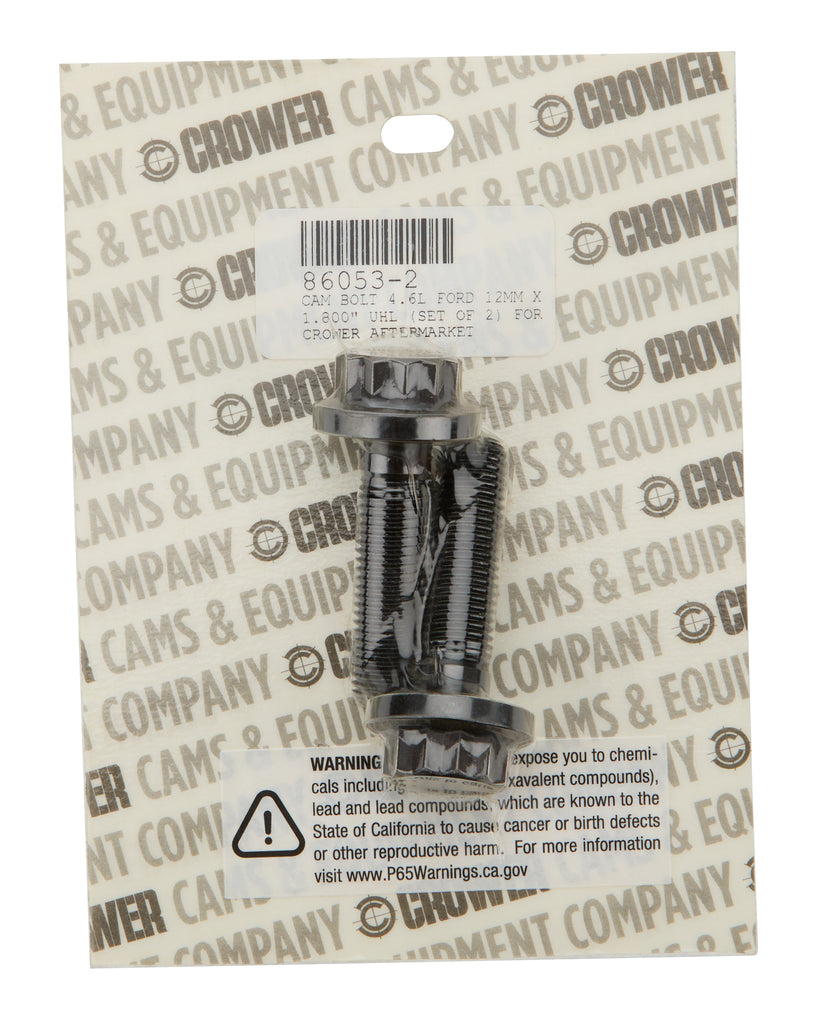 CROWER 86053-2 Cam Bolt Kit (2pk) Ford 4.6L 1.800 UHL