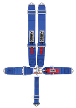 Load image into Gallery viewer, CROW SAFETY GEAR 11003B 5-Pt Harness Small Latch Blu Bolt in Blk Hardware