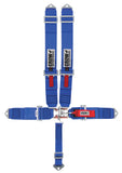 CROW SAFETY GEAR 11003B 5-Pt Harness Small Latch Blu Bolt in Blk Hardware